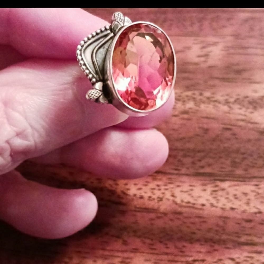 NWOT Genuine Tourmaline Quartz Ring